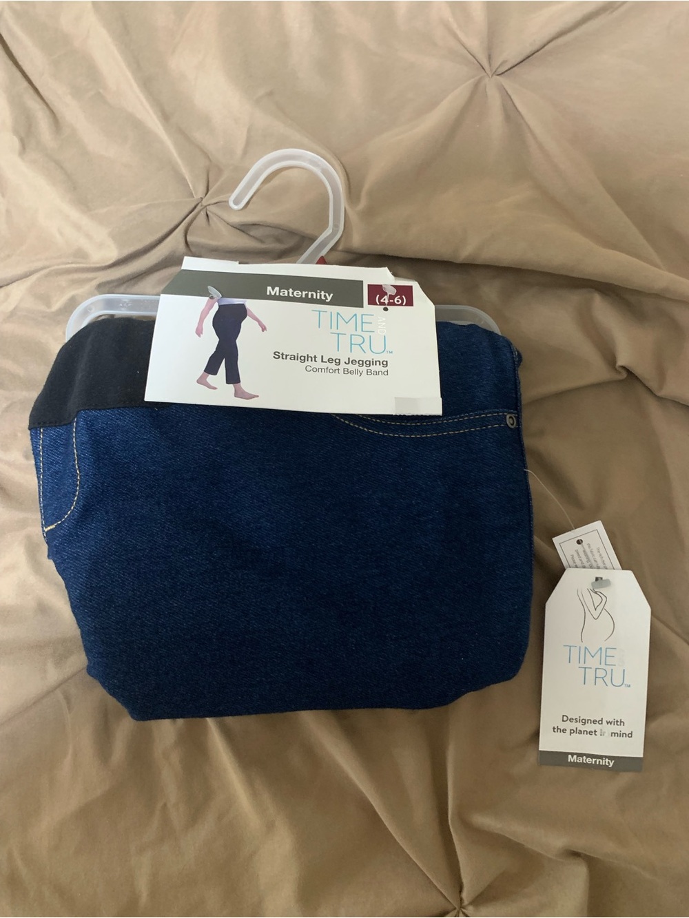 Time and Tru Navy Maternity Tag